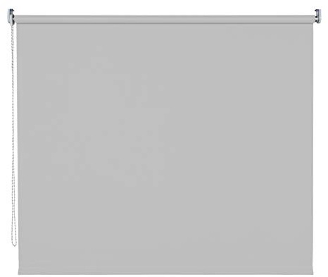 deko-raumshop Tageslichtrollo Seitenzugrollo Kettenzugrollo Rollo Vorhang lichtdurchlässig Blickdicht Farbe Hellgrau Breite 60-200 cm Sonnenschutz Sichtschutz Montage Wand und Decke (180 x 180 cm)