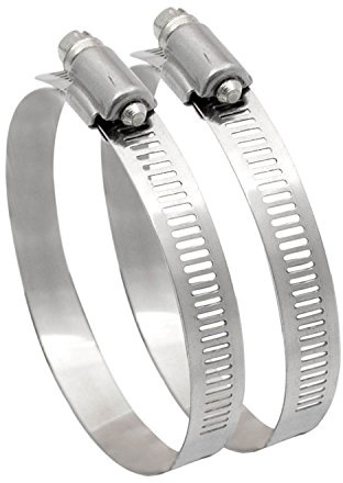 Merriway BH03809 Fascetta Stringitubo per Flessibili con Vite di Serraggio, Bianco