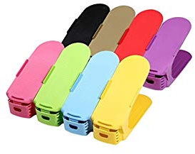 Organizzatore Salvaspazio Scarpe Multicolore Regolabile Salvaspazio Ideale per Scarpiera/Armadio/Mobili Set da 8 Pezzi