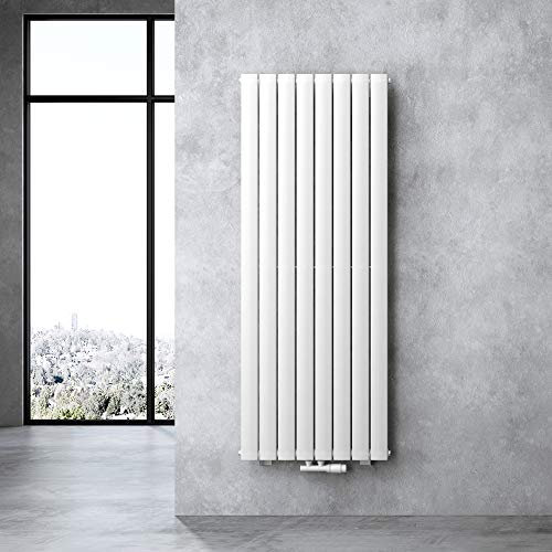 doporro Radiatore Verticale da Bagno 160x61cm, Radiatore a Pannello Termoarredo da Parete e Pavimento in Acciaio, Bianco