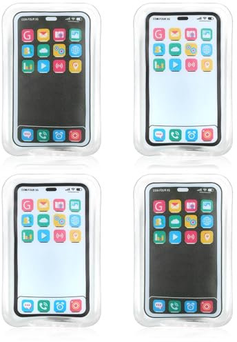 com-four® 4X Taschenwärmer wiederverwendbar - Handwärmer im Handy Design - Wärmepad für kalte Tage und für unterwegs - Wärmeknickkissen Smartphone