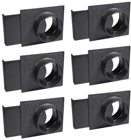 POWERTEC 70108-P6 10 cm (4 tum) blastgrind för dammuppsamlare, dammuppsamlingsbeslag – 6-pack