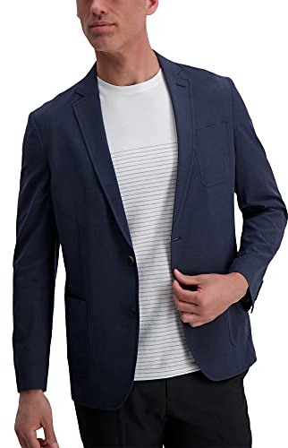 Haggar Men's Smart Wash™ Performance Blazer & Jackets Heather Navy