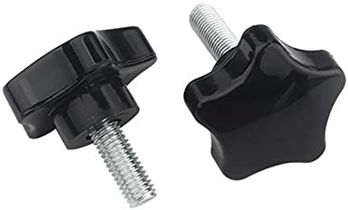 10Pcs M4-M12 Rändelschraube Sternförmige Kopfgewinde Klemmschraube, M5X20