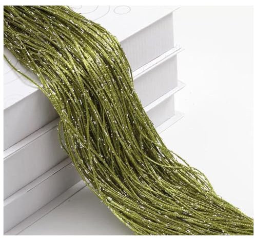 Wisafory Cortina de hilos con purpurina, cortina de hilos, separador de ambientes, protección contra moscas, cortina de flecos, cortina de hilos decoración para puerta, ventana, hogar, 100 x 200 cm,