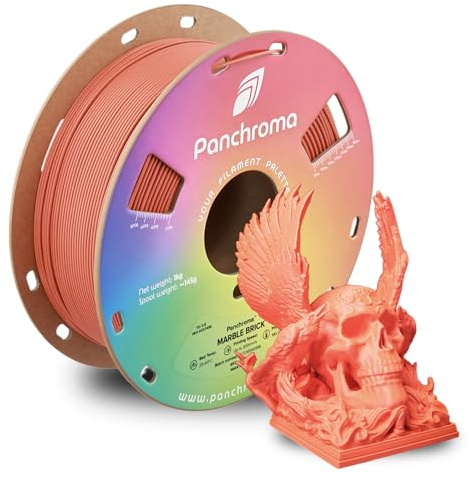 Polymaker Panchroma Marble Brick - Filamento PLA de impresión 3D de 1,75 mm, 1 kg, apto para la mayoría de impresoras 3D FDM
