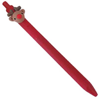 Einziehbarer Gelschreiber Weiß Weihnachtsbaum Gelschreiber Roter Elch Gelschreiber Weiß Schneemann Stift Nachfüllbar Schwarz für Ideal