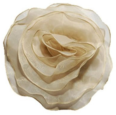 CYILPR Brosche, elegante Blumen-Anstecknadel, Schmuck, auffällige große Blumen-Anstecknadel, zarte Stoffblumen-Brosche, Accessoire