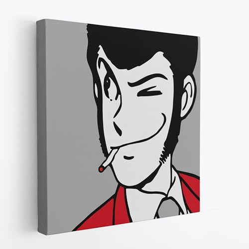 Artis Laboratory Lupin 50x50cm Riproduzione Artistica - Quadro su Tela in Cotone con Telaio, Pronto da Appendere, Quadri Moderni Soggiorno, Arredo Casa Ufficio, Eco-Friendly, Made in Italy