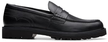 Clarks Berwick Lo, Cuero Negro, Talla 40, Piel Negra, 46 EU