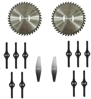 14 PCS Metall-Rasentrimmer-Klingen, freischneider zubehör für präzises Gras-Schneiden und optimale Leistung, Universal Rasentrimmer Messer Kompatibel mit 3-in-1-Mähern, Mini-Mähern und Trimmer