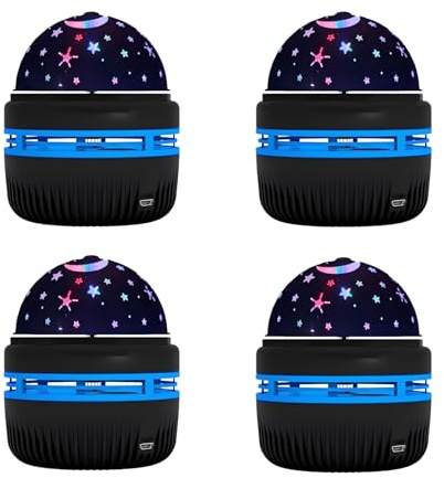 Lancoon 4 Pack Star Projector Night Light Mini Led Projection Light USB Powered for Party Kids and Car Atmosphere Lighting
