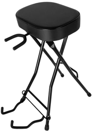 TTETTZ Gitarrenhocker, Klappbarer Sitz, Faltbarer Gitarrenhocker für Akustikmusiker, Erwachsene