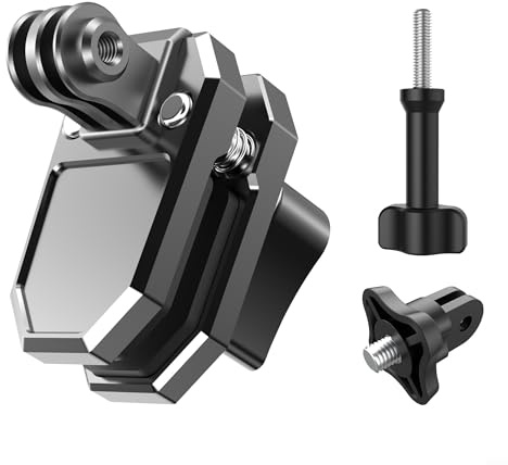 Pince de pare-brise de moto pour DJI et caméras avec cadre en alliage d'aluminium, poignée en caoutchouc double couche et trou de montage extensible pour accessoires pour personnalisation