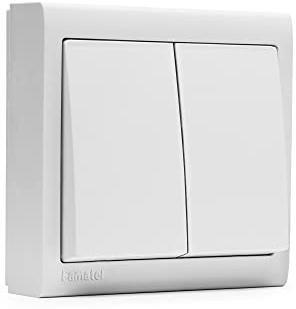 FAMATEL 8003.1 Double interrupteur surface 10 A-250 V