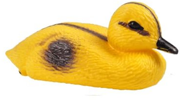 BURI Figura di Stagno Anatra Pulcino 13cm Dekoente Decorazione Laghetto Schwimmfigur Stagno da Giardino Stagno