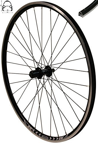 Redondo 28 Zoll Hinterrad Laufrad Hohlkammer V-Profil Felge für Kassette Schwarz
