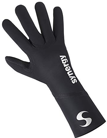 Synergy Neoprene Thermal Swim Gloves (Sports-Black, X-Large)