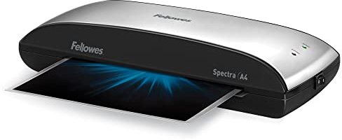 Fellowes Spectra Laminiergerät A4, zum Heißlaminieren von 80 bis 125 Mikron, kein Stau, automatische Abschaltung, Basteln, 30 cm/min, 5737801