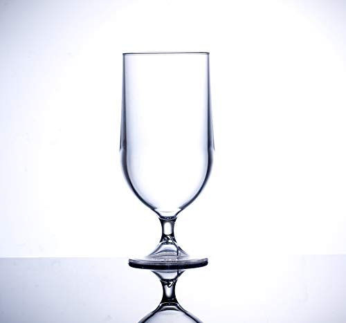 BBP Virtually Unbreakable Polycarbonate Beer Glass Elite Premium 20oz Goblet Pack of 6