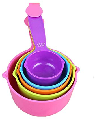 YDBC Misurino, Misurino Abito A Cinque Pezzi Plastica Cottura al Forno Attrezzo Usato for Asciutto con Liquido Ingrediente (Size : #2)