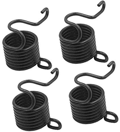 HomeDecTime 4x Ressorts de Retenue Pneumatique pour Marteau en Acier, Noir