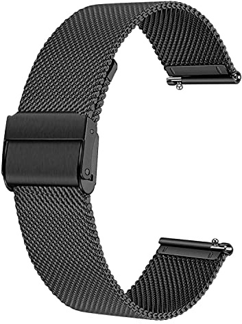 Deolven Metall Uhrenarmbänder, Schnellspanner Armbänder Milanaise Uhrenarmband für Herren und Damen Smartwatch und Traditionelle Uhr