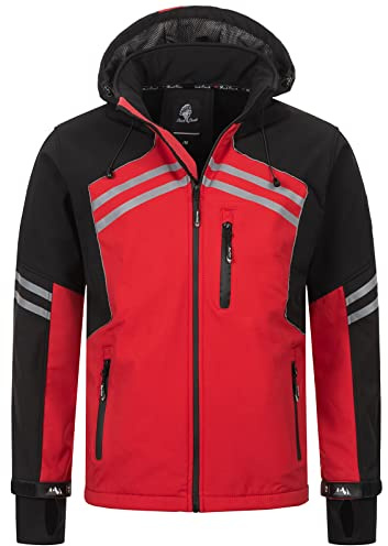 Rock Creek Softshelljacke Herren Outdoor H-285 | Wasserabweisende Übergangsbekleidung, funktionale Wanderjacke für Männer, Camping, Freizeit und wechselhaftes Wetter