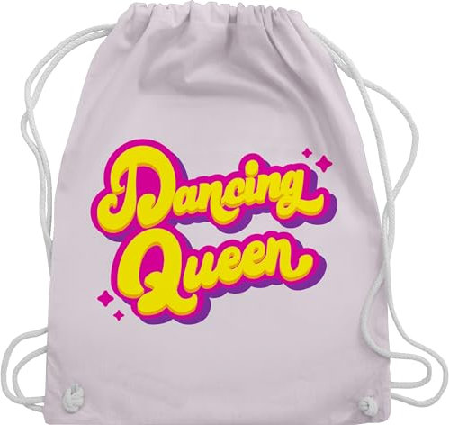 Turnbeutel Rucksack - Vintage Retro - Dancing Queen I Tänzerin Geschenk Tanzliebhaber - Unisize - Pastell Rosa - beutel stofftasche stoffbeutel beuteltasche sporttasche bag tasche bags stoffsackerl