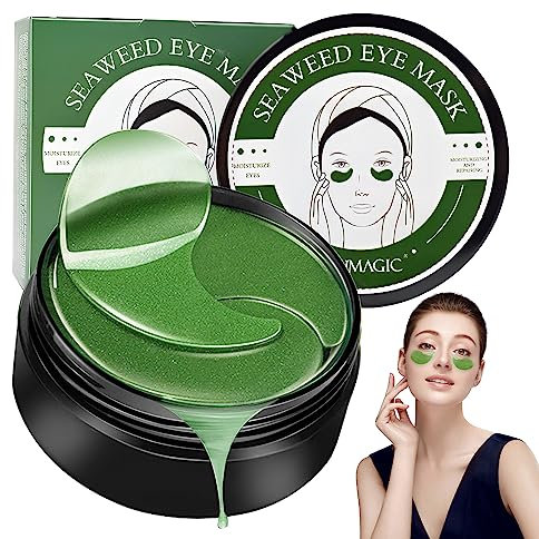 60Pcs Augenpads,Eye Mask Hyaluronsäure,Collagen Kollagen unter Augenmaske,Anti Aging Pads,Collagen Maske,Feuchtigkeit Spendende,Entfernen Taschen,Dunkle Kreise & Puffiness