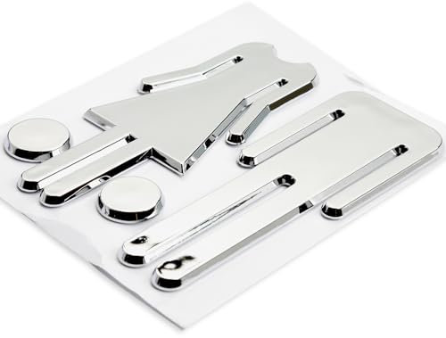 Tabanzhe Silver Self-Adhesive Toilet Sign - 1 Pair of Stylish Man and Women Door Signs for Hotel, Store, Parking Lot, Shopping Center, Restaurant, Bathroom