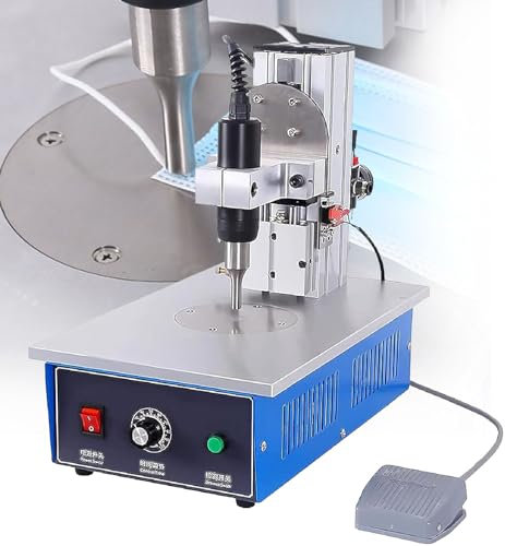 SACLMD Saldatrice per plastica,Saldatrice da Tavolo,Saldatrice per plastica Portatile,Saldatrice a ultrasuoni,per plastica di Nylon