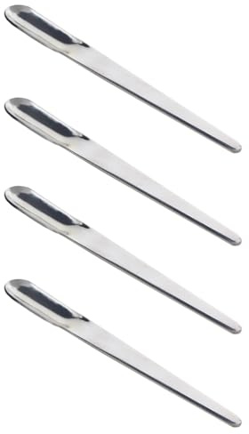 OUNONA 4 cucharas de café de acero inoxidable, pequeñas cucharas de café, cucharas mezcladoras para té, café, postre, aptas para lavavajillas, inoxidables, para el hogar y la gastronomía
