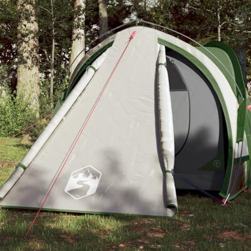 Homgoday Campingtält, campingtält 2 personer grönt, 320 x 140 x 120 cm, Taft 185T, campingtält, strandtält, trekkingtält
