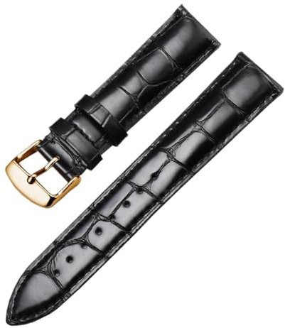 SpaRcz Uhrenarmband aus echtem Leder für Herren, weiches Rindsleder, Schmetterlingsschnalle, Zubehör, Uhrenkette für Damen, 14-22mm, Farbe 3, 14mm