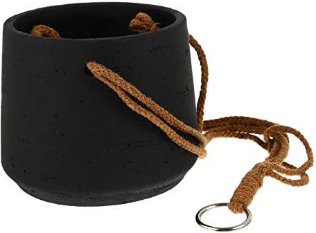 KONTONTY Vaso Da Giardino Sospeso in Cemento Decorazione Per Vasi Da Fiori Vaso Da Balcone Contenitore Per Piante Design Unico Per Casa e Giardino