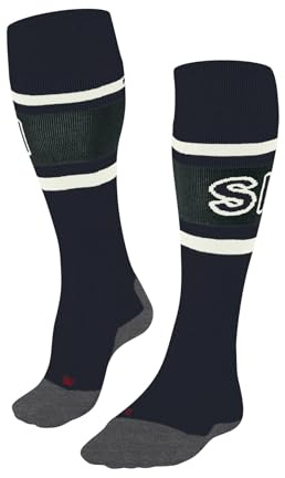 FALKE Herren Skisocken SK2 Intermediate Wool M Kh Wolle Funktionsmaterial warm dick 1 Paar, Blau Space Blue 6116 Trend, 42-43