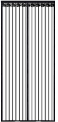 Fly Screens for Doors – Magnetic Door Fly Screen Curtain, Heavy-Duty Mesh Curtain with Powerful Magnets & Full Frame Magic Tape, Hands-Free Automatic Closure, Easy No-Drill Installation (90x210cm)