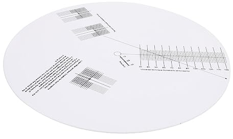 ifundom 1St Professionell Kalibreringsplatta för Vinylskivor Pickup Gauge med Antiskidfunktion för Avståndsmätning Tillverkad Hållbar Akryl Musik Tillbehör för Vinylspelare