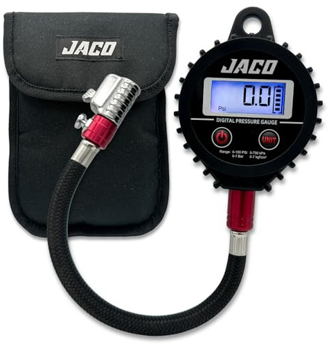 JACO ElitePro-X Digital Tire Pressure Gauge with Lightning Chuck - 100 PSI