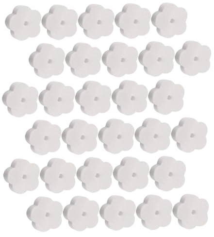 OUNONA 30pcs Flower-Shaped Oil Absorbing Sponges Kitchen Filter Sponge for Hot Tub Spa Scum Removal and Reusable Cleaning Tool with Strong Water Absorption and Construction