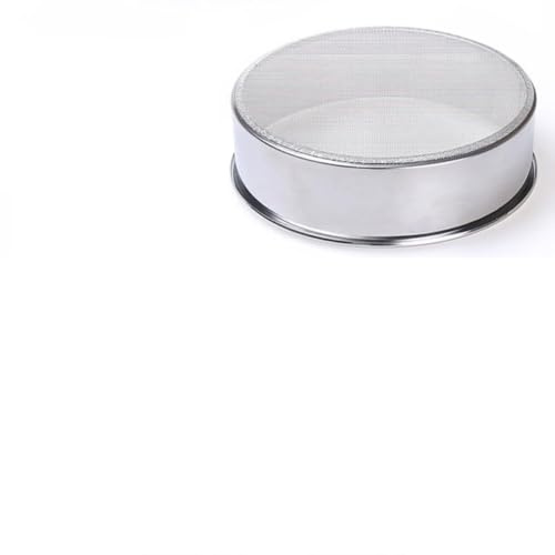 DIYEAH Cedazo Herramienta para Hornear y Tamizar Azúcar en Polvo de Harina de Acero Inoxidable de 15cm Malla Fina, Colador Resistente para Repostería
