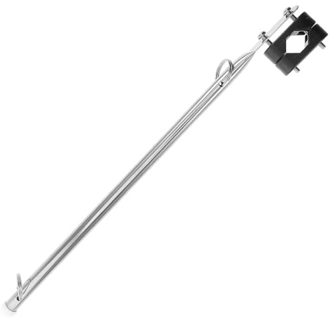 TOVINANNA Stainless Steel Boat Flagpole with Marine Specific Design and Deck Hardware Compatibility, Silver Flag Pole for Boats and Yachts, for Boating Accessories and Marine Use