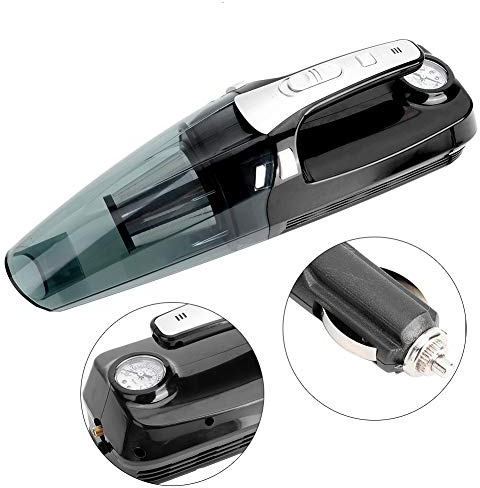 Brrnoo Aspirateur et Pompe de Voiture Portables 2 en 1 12V, Léger, Haute Aspiration, Collecteur Sec et Humide pour Usage Automobile et Domestique