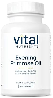 Vital Nutrients Evening Primrose Oil 1000mg - Primrose Supplement for Women - GLA Omega-6 Fatty Acid for Skin and PMS Support* - Gluten, Dairy, Soy Free - Non-GMO - 100 Softgels