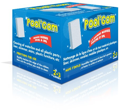 Toucan Pool Gom Radiergummis 5er Schachtel Magic für Pool Und Spa Blau