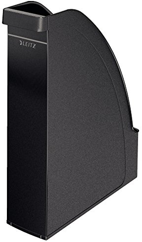 Leitz Stehsammler A4, 6er Pack, Für Verwendung im Hoch- und Querformat, Schwarz, Plus Serie, 24760095
