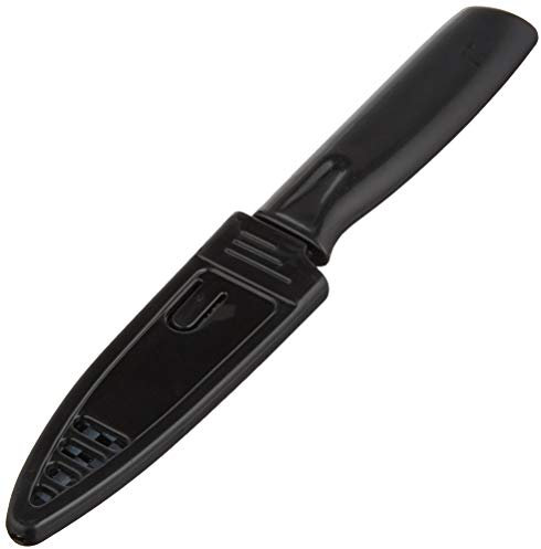 Mercer Culinary Non-Stick Paring Knife with ABS Sheath, 4-Inch, Black