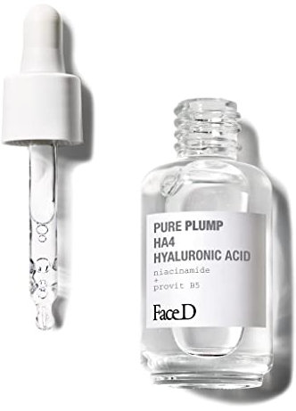 Face D - Pure Plump Siero Viso e Collo Acido Ialuronico Effetto Rimpolpante Immediato, 30 ml