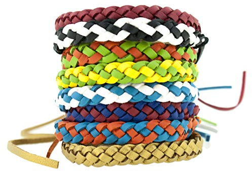 PAMEX - Pack 8 Pulseras de Piel Repelente de Mosquitos